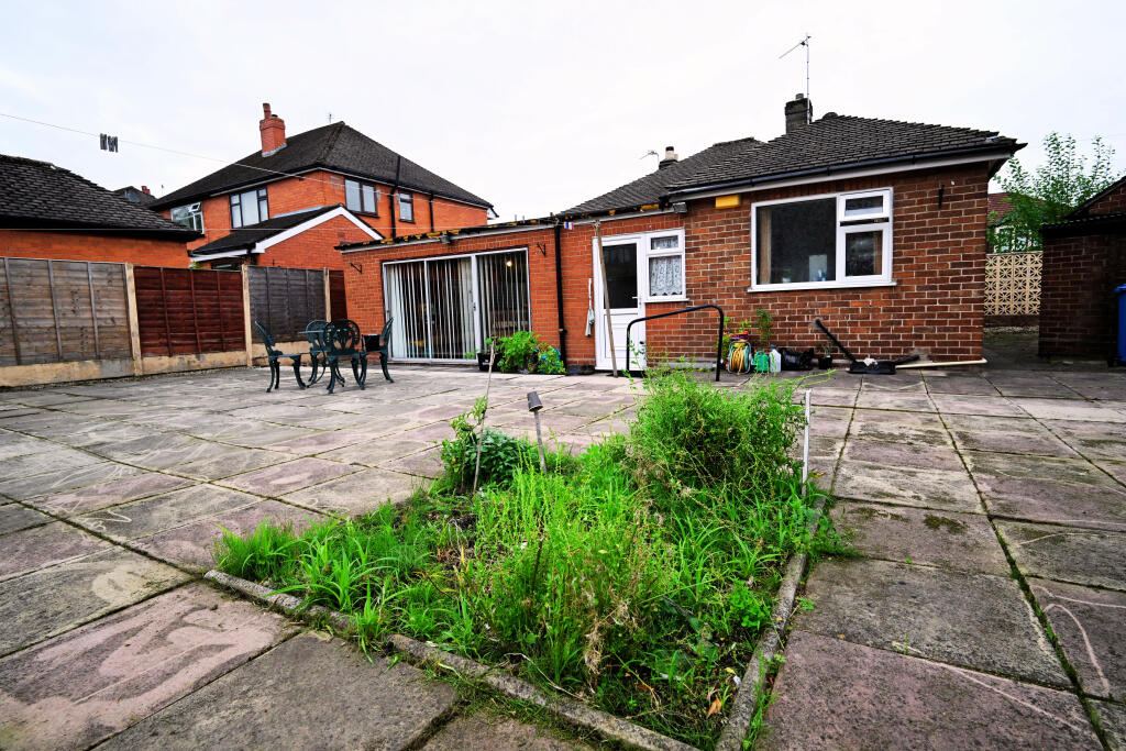 The large established rear garden