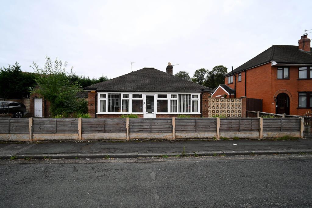 The detached bungalow on Ashbourne Road, Great Sankey, Warrington